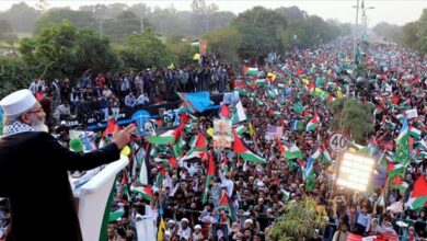 Thousands of Pakistanis shouted "Death to Israel" and "Palestine will be free" in Lahore.