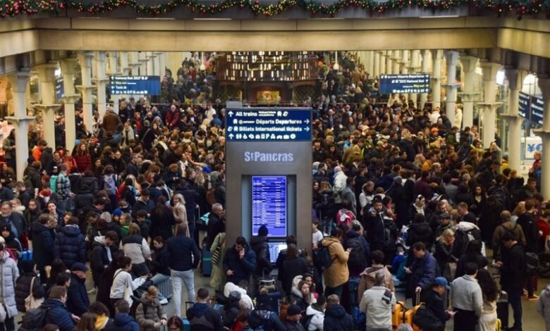 ביטול רכבות בין אנגליה לאירופה עקב שיטפונות קשים