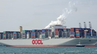 חברת התחבורה OOCL הפסיקה את העברת הסחורות לארץ ישראל הכבושה