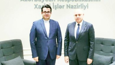 פגישתו של שגריר איראן עם הסגן המדיני של משרד החוץ של הרפובליקה של אזרבייג'ן