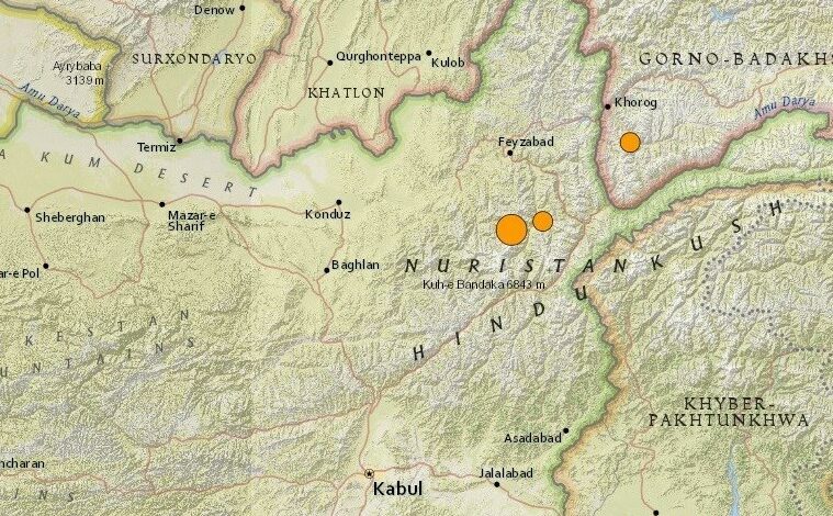רעידת אדמה בעוצמה 6.4 התרחשה בצפון מזרח אפגניסטן