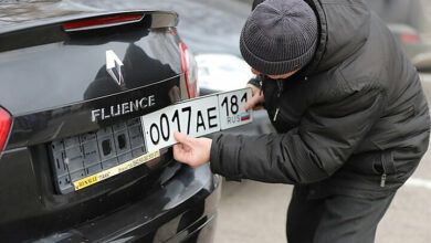 כלי רכב עם לוחיות רישוי רוסיות נאסרו בליטא