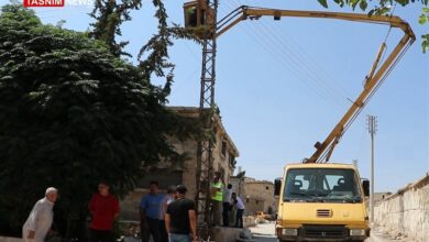 תחיית רשת החשמל הסורית בסיוע מהנדסים איראנים