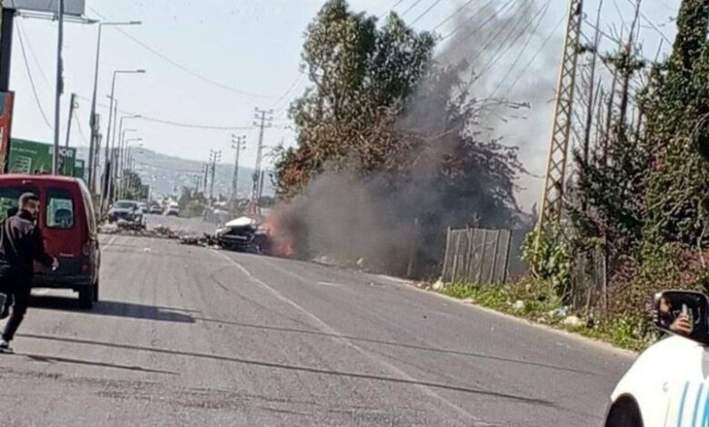 תקיפת מזל”ט ישראלי על מכונית בדרום העיר צור בלבנון