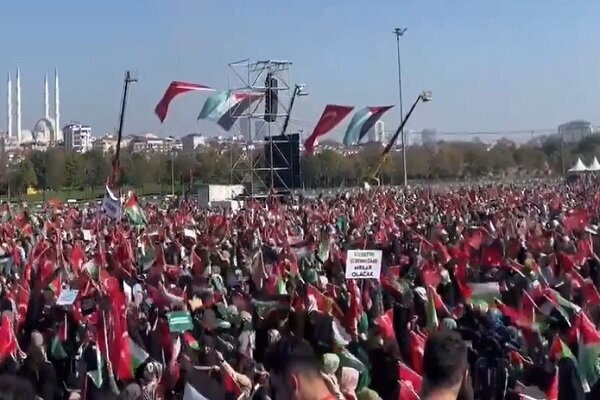 כינוס העם הטורקי לתמיכה בפלסטין ובעזה + וידאו