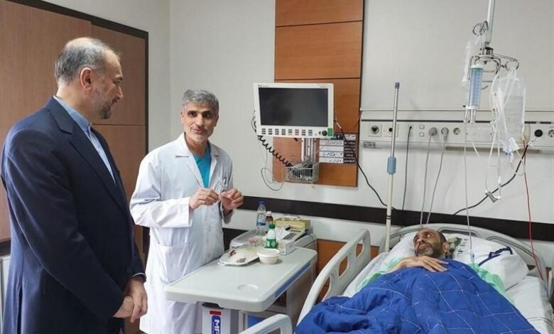 ביקורו של אמיר עבדולהיאן אצל הדיפלומט הסורי הפצוע