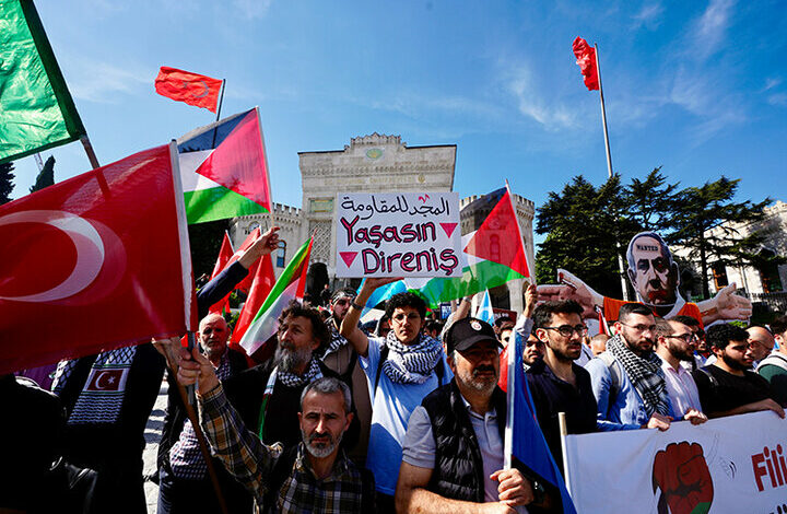הפגנות ארציות של העם הטורקי נגד המשטר הציוני + תמונה