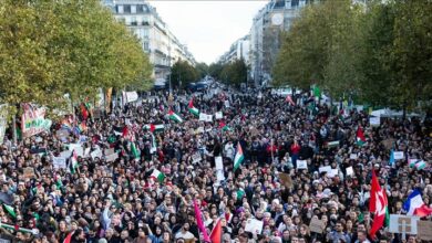 הפגנות המוניות של העם הצרפתי לתמיכה בעזה + סרט