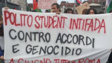 הפגנות מאסיביות בערים שונות באיטליה לתמיכה בפלסטין + וידאו