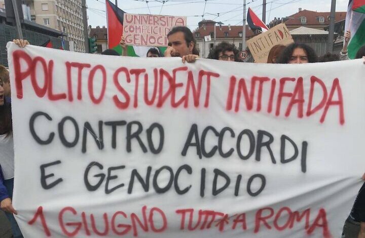הפגנות מאסיביות בערים שונות באיטליה לתמיכה בפלסטין + וידאו