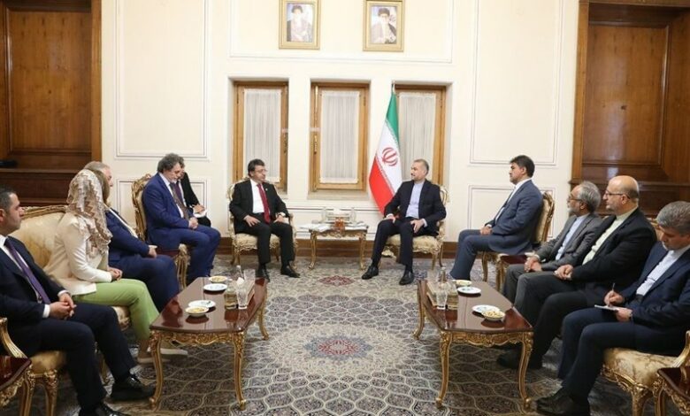פגישת המשלחת הפרלמנטרית הטורקית עם אמיר עבדולהיאן