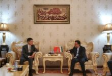 פגישתו של השגריר החדש של סין באיראן עם עמיתו בבייג’ינג