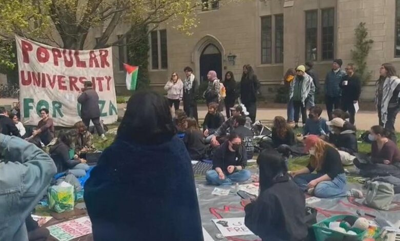 תחילתה של שביתת הרעב של מפגינים באוניברסיטת פרינסטון בארצות הברית