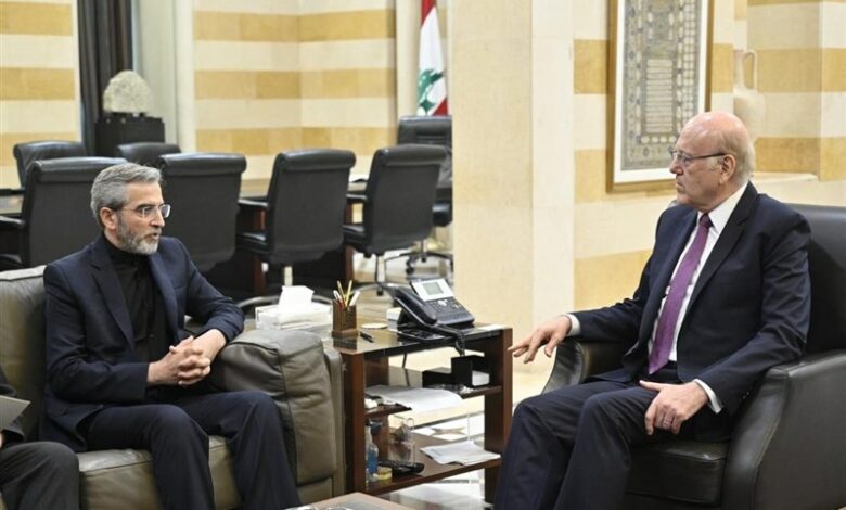 באגרי נפגש עם ראש ממשלת לבנון