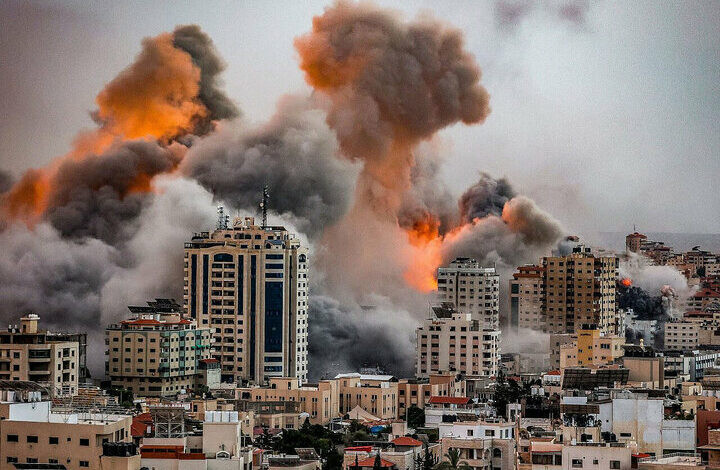 הפצצה כבדה על העיר עזה+סרט/הרוגים ופצועים רבים