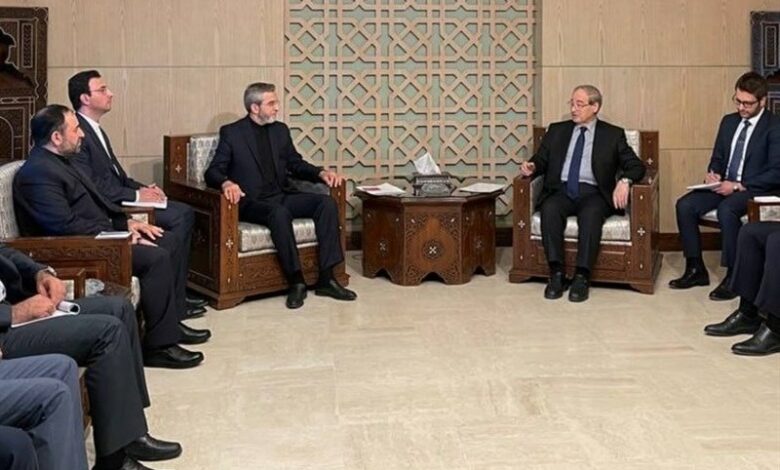 התייעצות של באגרי עם שר החוץ הסורי