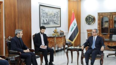 התייעצות של עלי באגרי עם ראש המועצה השיפוטית העליונה של עיראק
