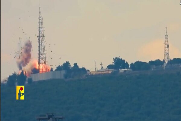 התקפת טילים של חיזבאללה הלבנונית על עמדה צבאית ציונית
