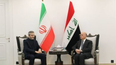 פגישתו של עלי באגרי עם שר החוץ העיראקי