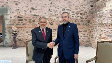 פגישתו של עלי באגרי עם שר החוץ של פקיסטן
