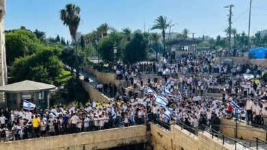 “צעדת דגל” של מתיישבים ציונים בירושלים הכבושה