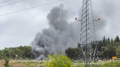 תקיפת מזל”ט התנגדות רחבת היקף על המפקדה הצבאית במזרח נהריה + סרט