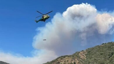 ההוראה לפנות את ההרים מצפון ללוס אנג’לס עקב שריפה