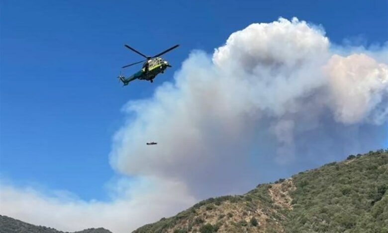 ההוראה לפנות את ההרים מצפון ללוס אנג’לס עקב שריפה