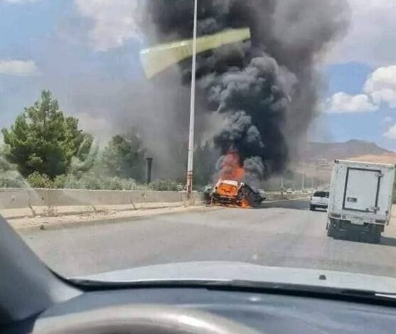 המשטר הישראלי תקף מכונית בסוריה