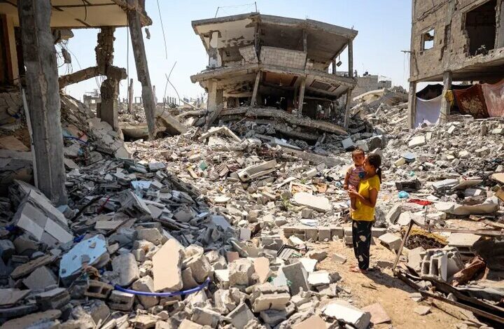 הפצצת בתים ומסגדים פלסטינים ברצועת עזה