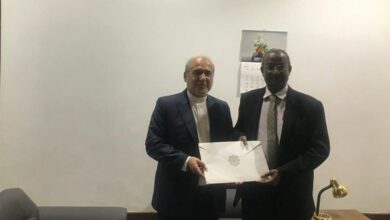 הצגת עותק מאושר של השגריר החדש של איראן בסודן