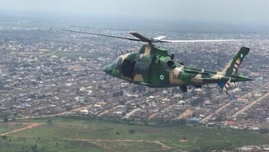 התרסקות/טייס מסוק של צבא ניגריה חולץ