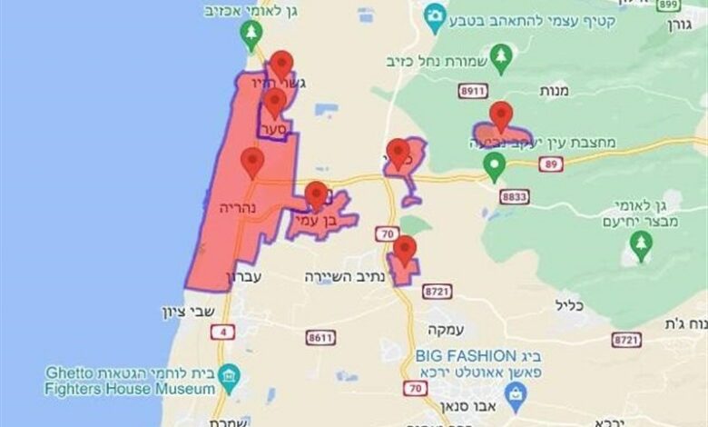 ירי לפחות 30 רקטות מלבנון לצפון פלסטין הכבושה