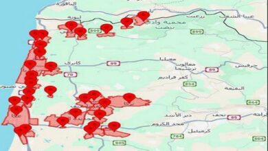 אזעקת סכנה במרכז ובצפון פלסטין הכבושה בעקבות התקפות חיזבאללה