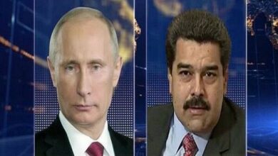 פוטין למאדורו: רוסיה עומדת לצד ונצואלה מול לחצים חיצוניים /רוסיה , ונצואלה , פוטין , מאדורו , יחסים בינלאומיים