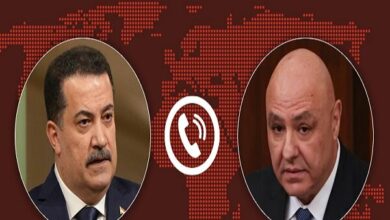 ראש ממשלת עיראק ניהל שיחת טלפון עם נשיא לבנון /עיראק , לבנון , יחסים דיפלומטיים , שיתוף פעולה אזורי , יציבות פוליטית